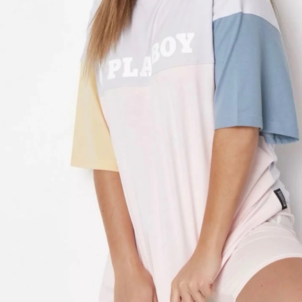 PLAYBOY X Missguided color block tee